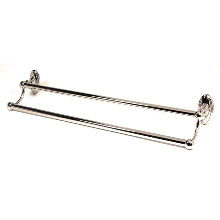 Towel Bar Classic Traditional Bath 30 Inch Double Unlacquered Brass 5-5/8 Inch