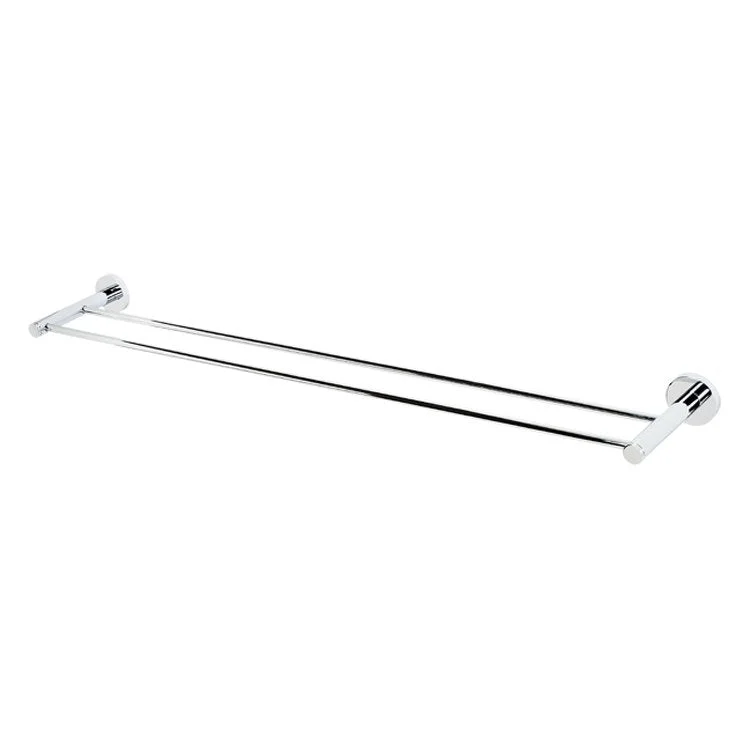 Towel Bar Contemporary I Bath 30 Inch Double Unlacquered Brass 5-5/16 Inch