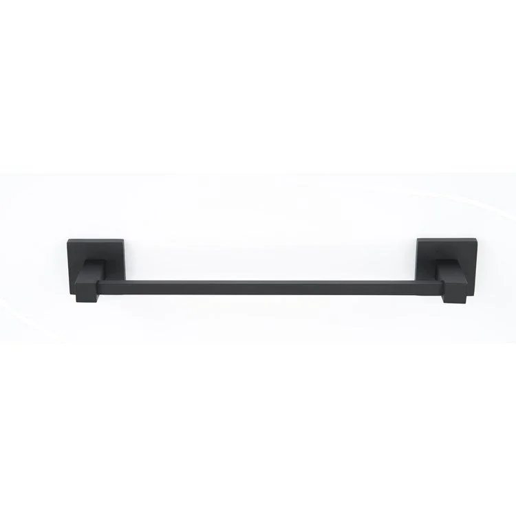 Towel Bar Contemporary II Bath 12 Inch Matte Black Brass 2-1/4 Inch