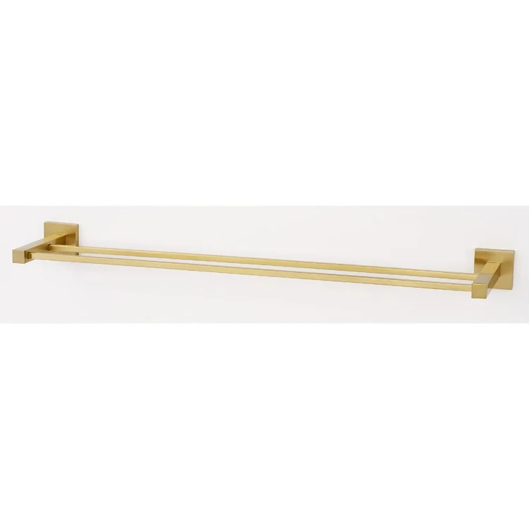 Towel Bar Contemporary II Bath 24 Inch Double Satin Brass 5-5/16 Inch