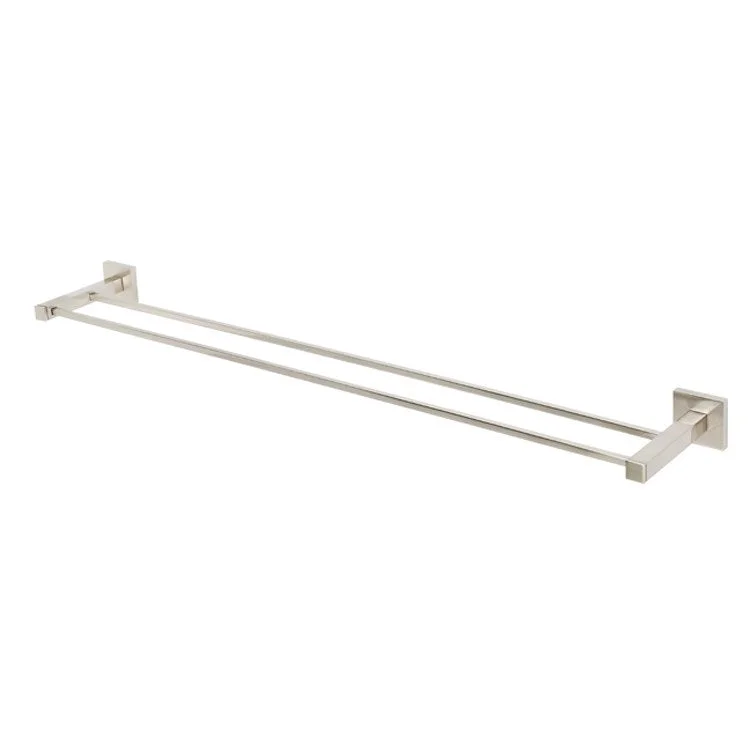 Towel Bar Contemporary II Bath 30 Inch Double Satin Nickel Brass 5-5/16 Inch