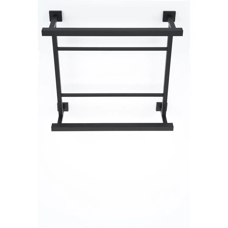 Rack Contemporary II Bath Hospitality 18 Inch Matte Black Brass