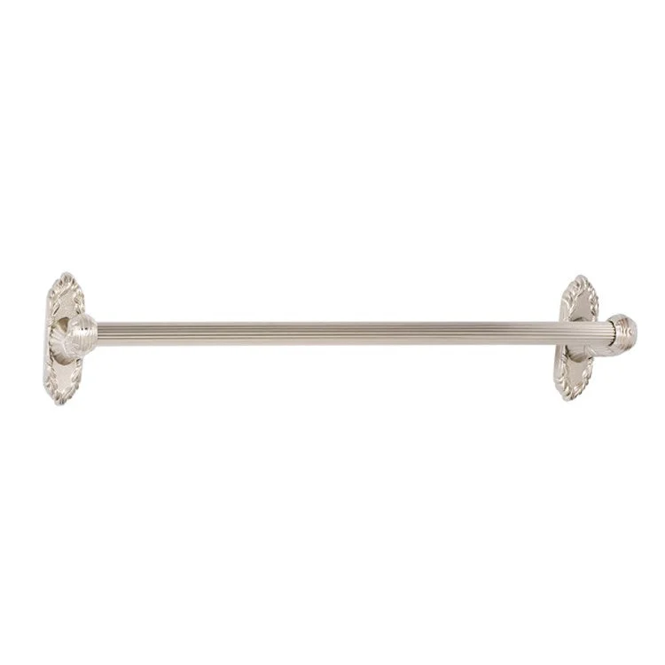 Towel Bar Ribbon & Reed Bath 18 Inch Satin Nickel Brass 3-7/16 Inch