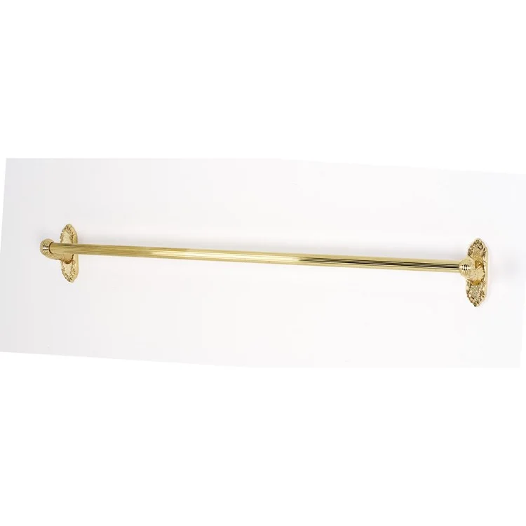 Towel Bar Ribbon & Reed Bath 30 Inch Polished Brass 3-7/16 Inch