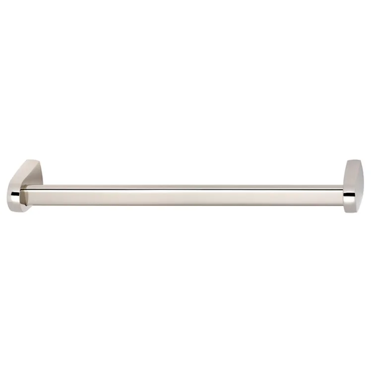 Towel Bar Euro Bath 18 Inch Polished Nickel Brass 3-1/8 Inch