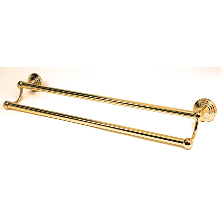 Towel Bar Embassy Bath 24 Inch Double Polished Brass 5-13/16 Inch