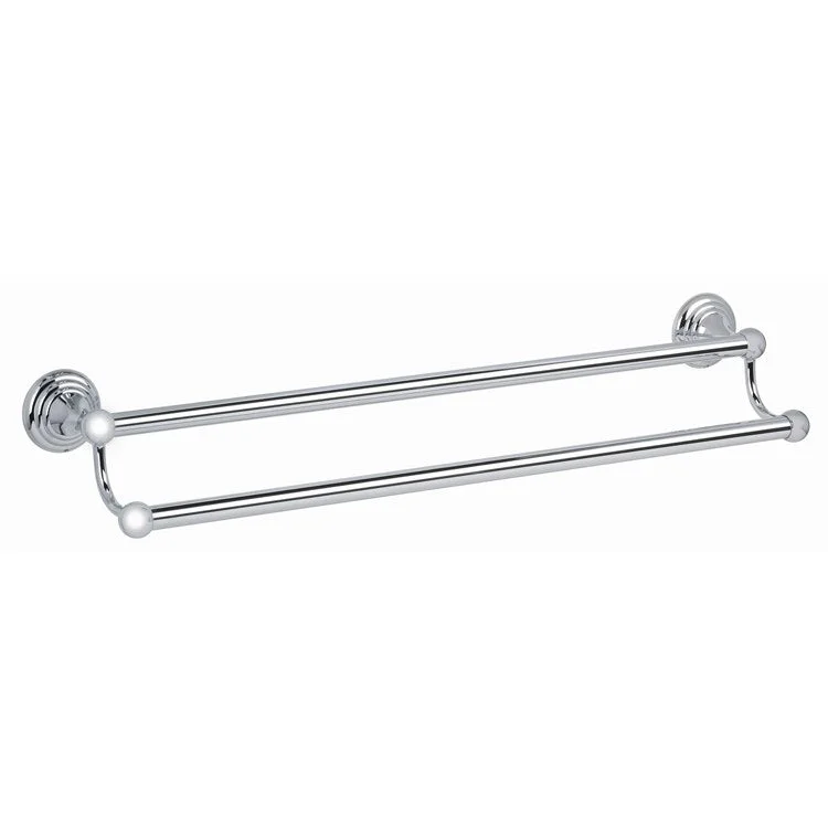 Towel Bar Embassy Bath 24 Inch Double Polished Chrome Brass 5-13/16 Inch