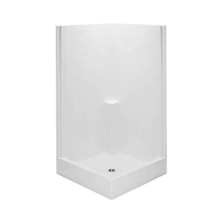 Shower Module 42 x 42 x 78 Inch Acrylic White 1 Pieces Corner