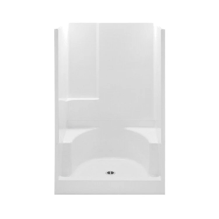 Shower Module 48 x 34 x 72 Inch Acrylic White 2 Pieces 2 Seats