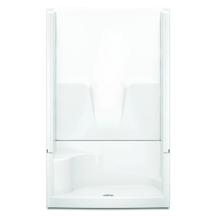 Shower Module 48 x 34 x 76 Inch Acrylic White 4 Pieces Left Hand Seat