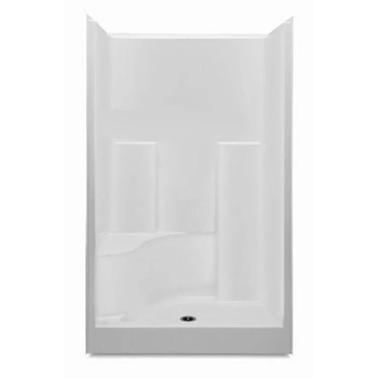 Shower Module 48 x 36 x 76 Inch Acrylic Biscuit 1 Pieces Left Hand Seat