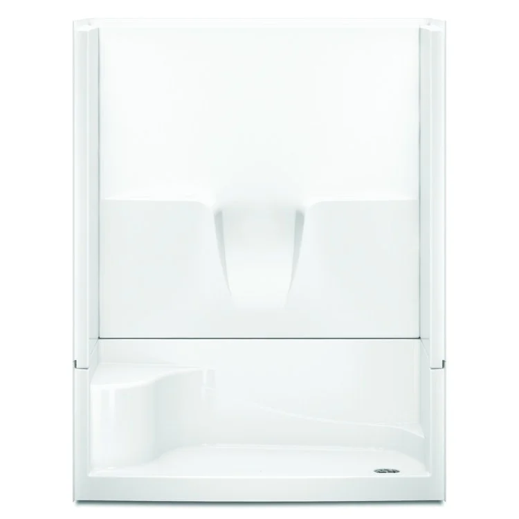 Shower Module 60 x 34 x 76 Inch Acrylic Almond 4 Pieces Left Hand Seat