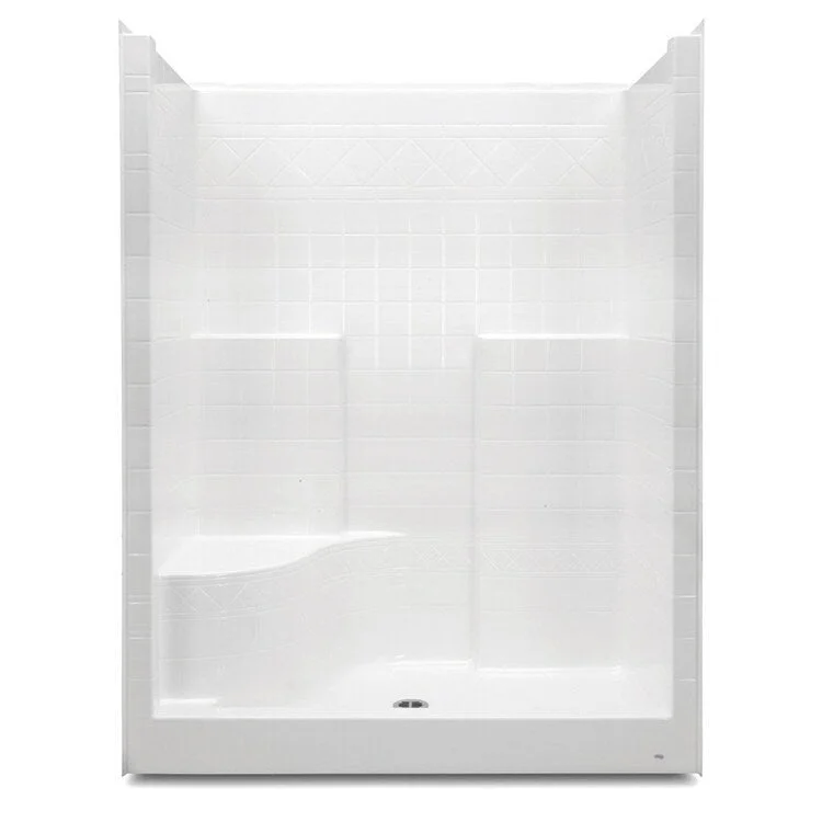 Shower Module 60 x 36 x 76 Inch Acrylic White 1 Pieces Right Hand Seat