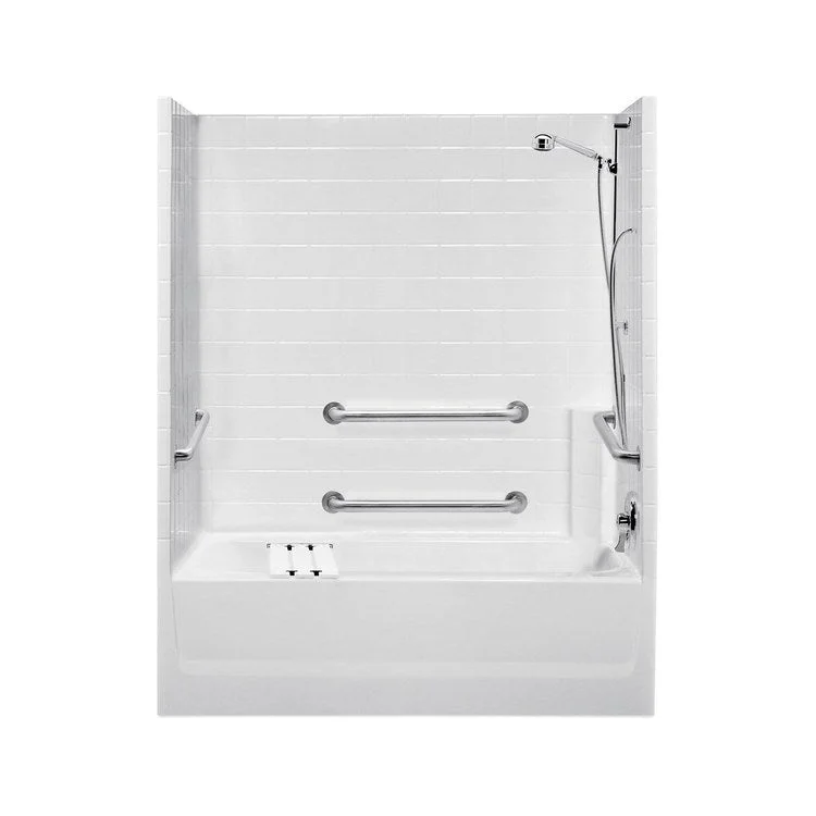 Shower Module 56x30 Inch Right Hand Drain White ADA