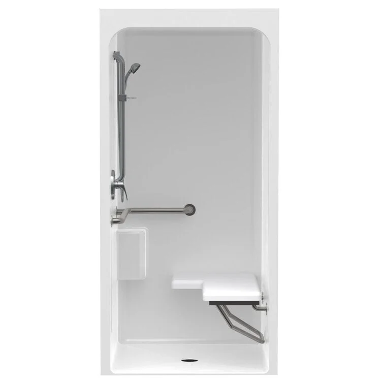 Shower Module 36 x 36 x 80-7/16 Inch Acrylic White 1 Pieces Right Hand Seat