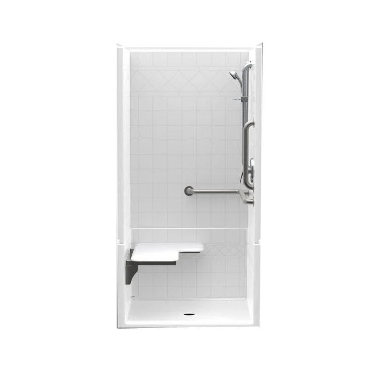 Shower Module 36x36 Inch Center Drain White ADA