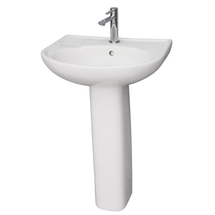 Pedestal Lavatory Cynthia 570 White Round