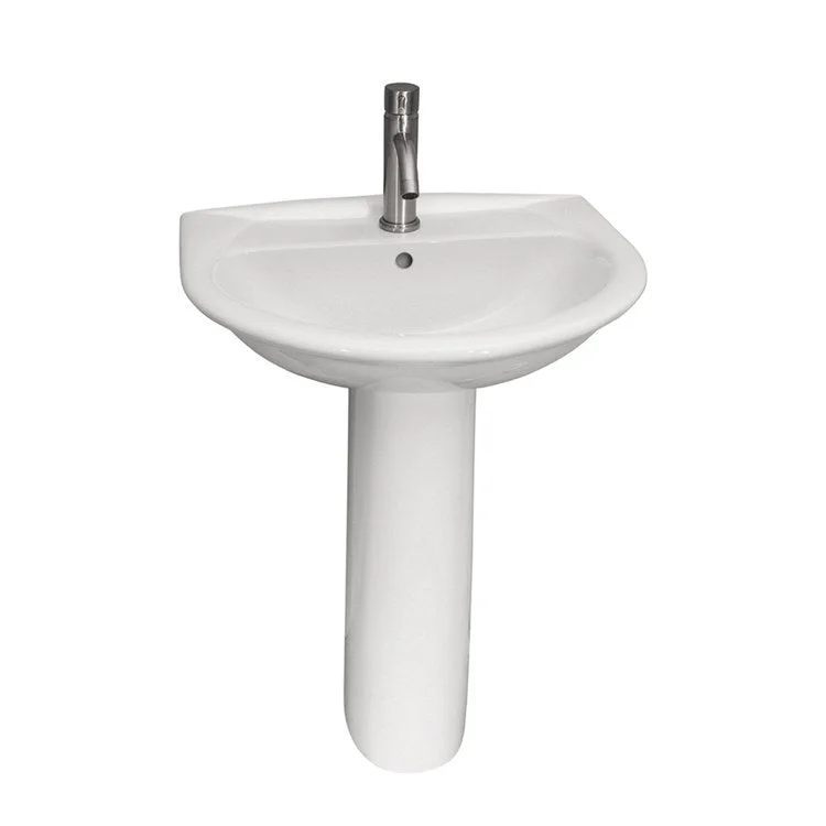 Pedestal Lavatory Karla 505 White Round