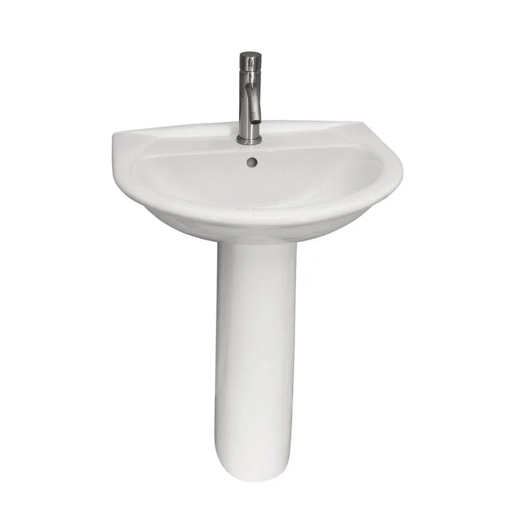 Pedestal Lavatory Karla 550 White Round