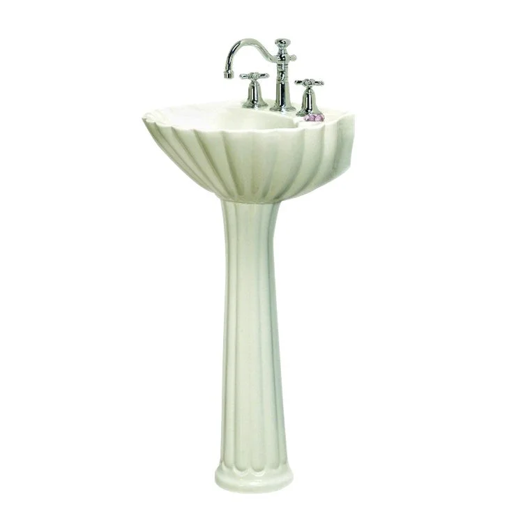 Pedestal Lavatory Bali Centerset Bisque Round