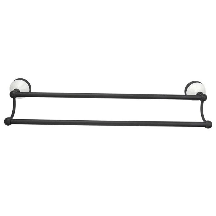 Towel Bar 18 Inch Anja Matte Black Brass 6-1/8 Inch