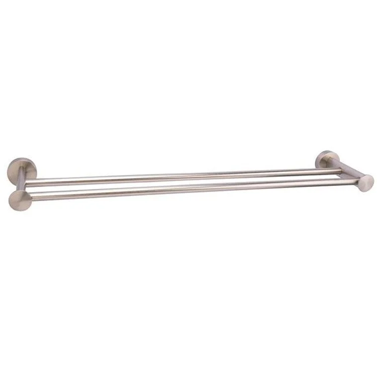 Towel Bar 18 Inch Plumer Brushed Nickel Brass 5-3/8 Inch