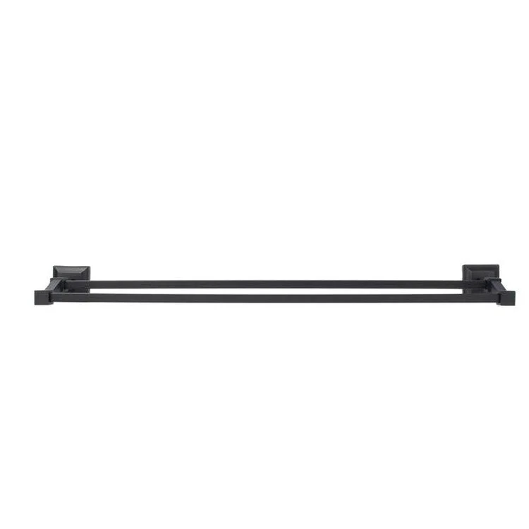 Towel Bar 18 Inch Stanton Double Matte Black Brass 5-1/8 Inch