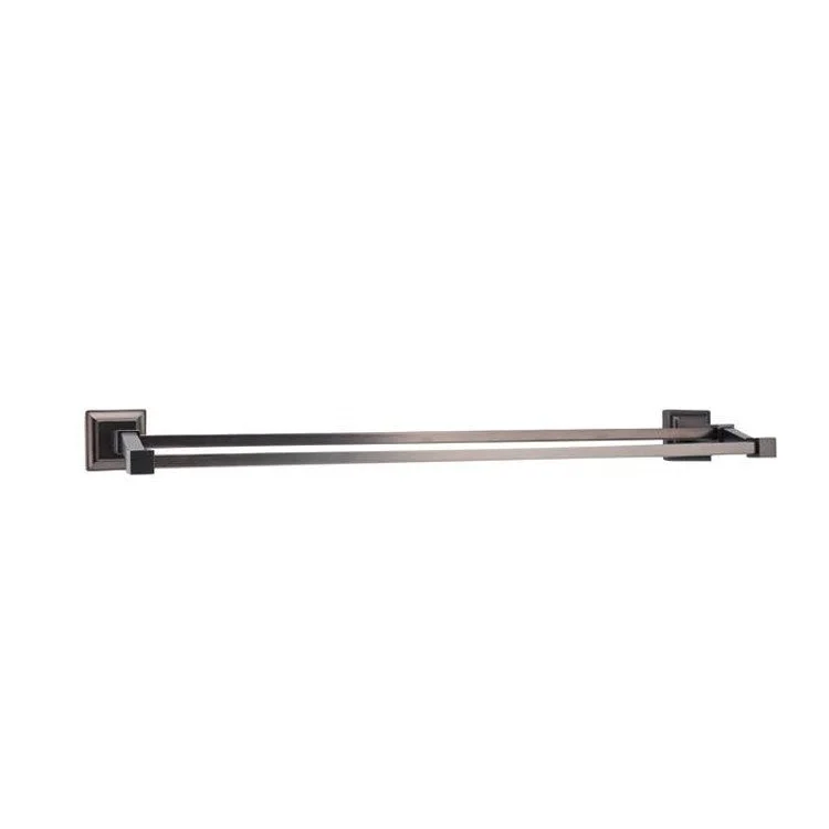 Towel Bar 18 Inch Stanton Double Oil Rubbed Bronze Brass 5-1/8 Inch