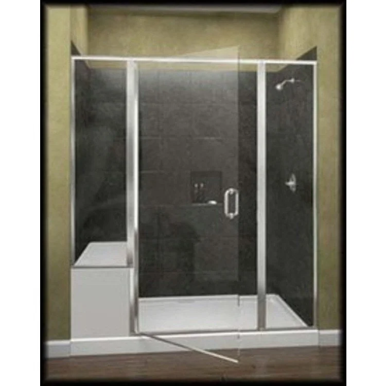 Shower Door Infinity Frameless Swing 68-5/8 Inch Oil Rubbed Bronze Autumn