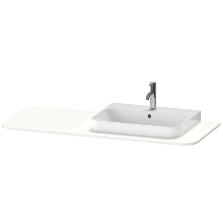 Lavatory Console Happy D.2 Plus White Satin Matte Single Basin 51-1/8 x 21-5/8 Inch Right