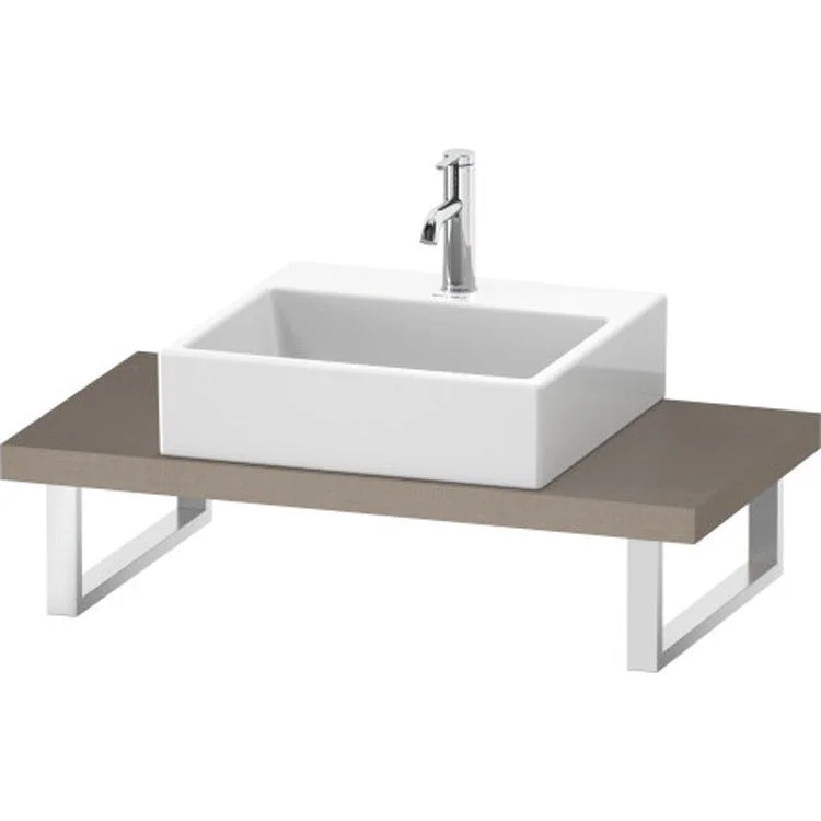 Lavatory Console L-Cube Linen Single Basin Compact 31-1/2 x 18-7/8 Inch Ceramic 1-3/4 Inch