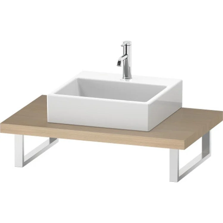 Lavatory Console L-Cube Mediterranean Oak Single Basin Console 21-5/8x1-3/4"