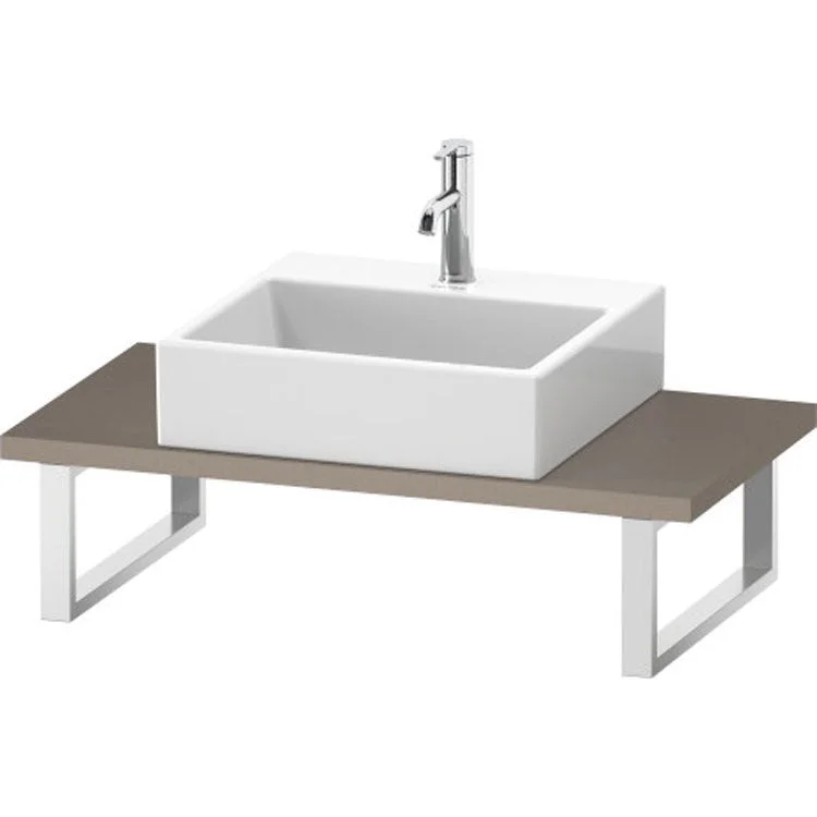 Lavatory Console L-Cube Linen Single Basin Compact 31-1/2 x 18-7/8 Inch Ceramic 1-1/8 Inch