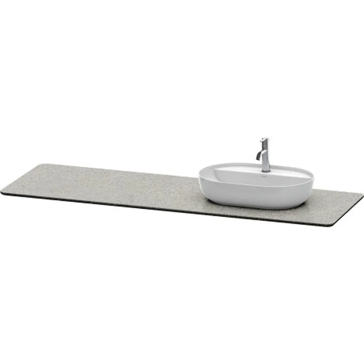 Lavatory Console Luv Gray Single Basin 70-1/4 x 23-3/8 Inch Quartz