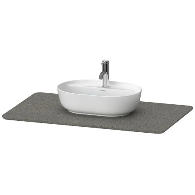 Lavatory Console Luv Gray Single Basin 38-7/8 x 23-3/8 Inch Quartz