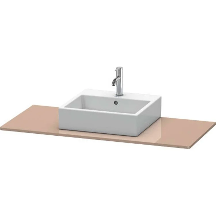 Lavatory Console XSquare Cappuccino High Gloss Single Basin 31-1/2 x 21-5/8 Inch