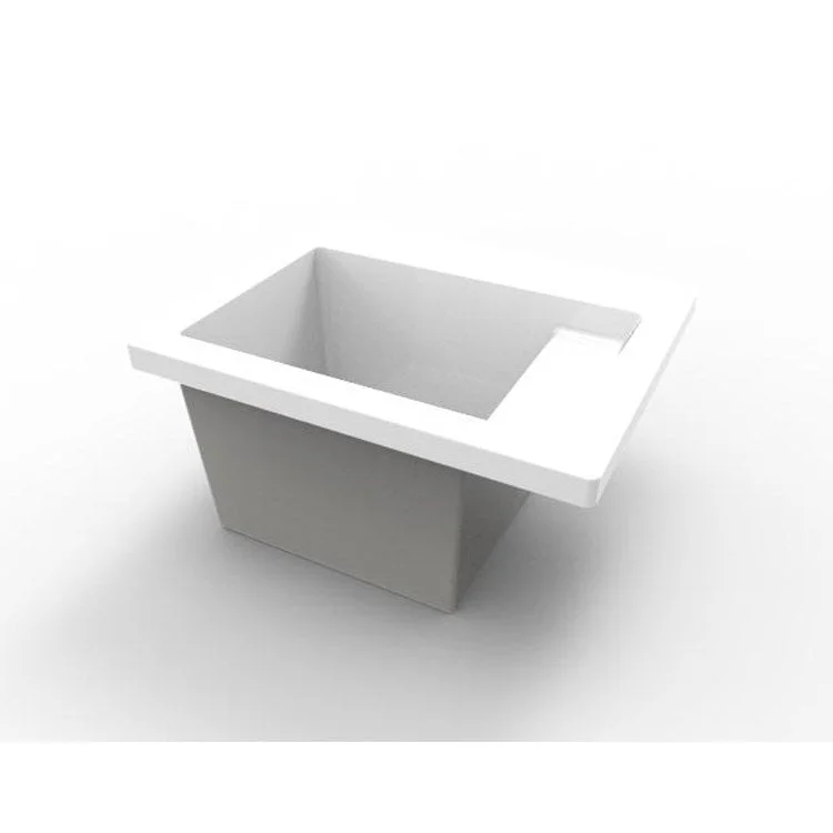 Vessel Delicate Sink Only 21 x 26 Inch White Acrylic