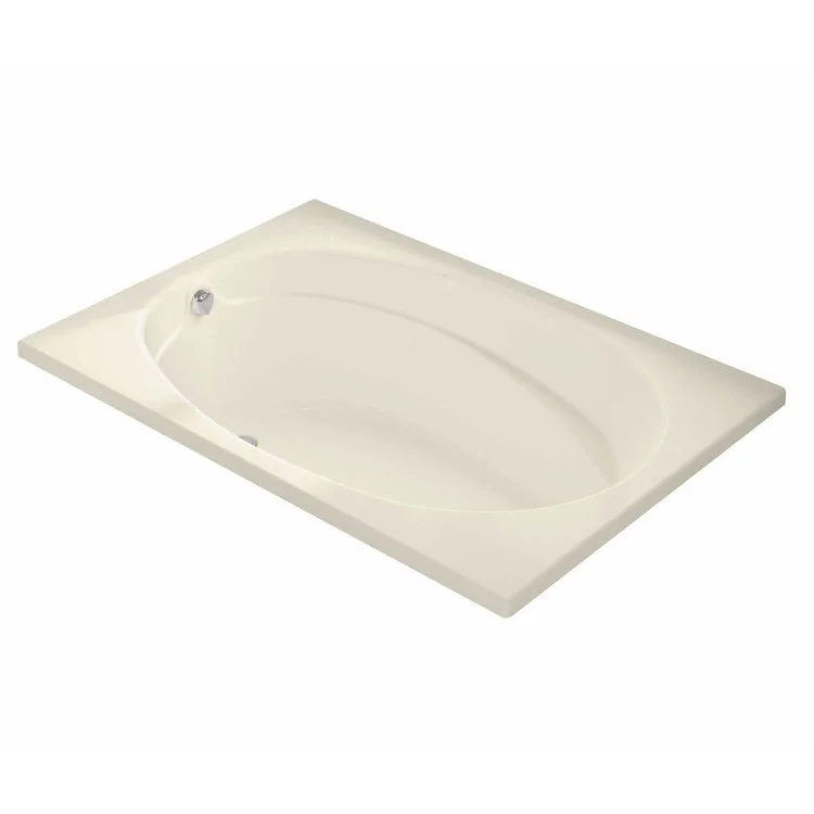 Tub Temple 60 x 42 Inch Alcove Whirlpool II End Bone Acrylic