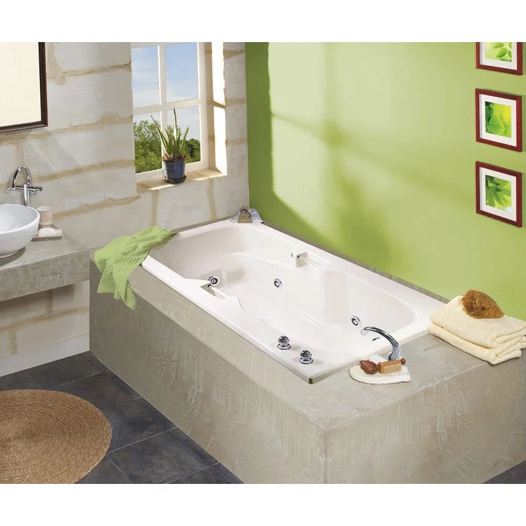 Tub Lopez 66 x 36 Inch Alcove Aeroeffect End White Acrylic