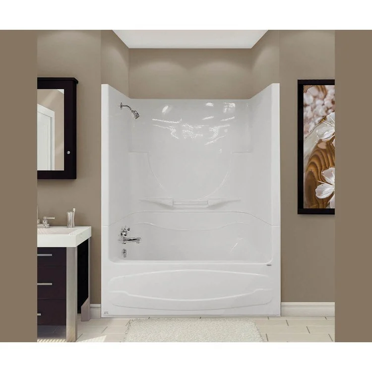 Tub Figaro II 59L x 33W Inch 2 Piece Alcove Whirlpool Right Hand White Acrylic