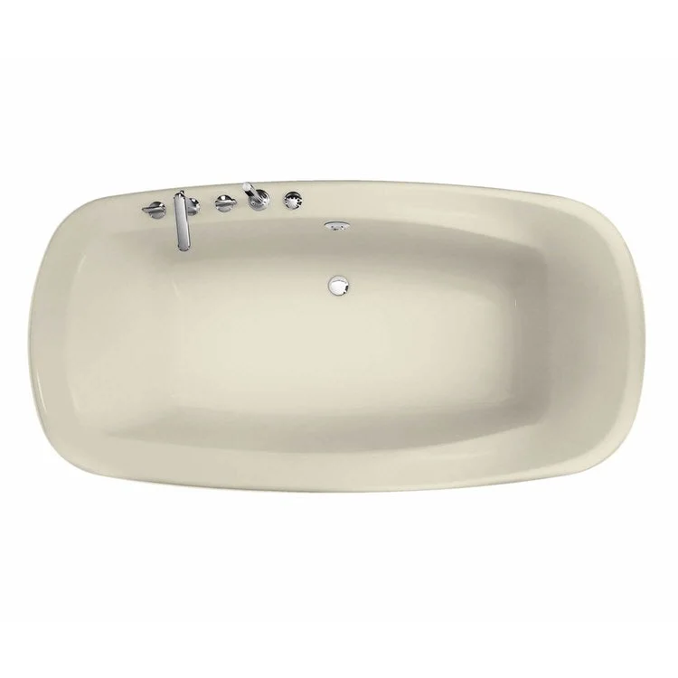 Tub Eterne 72L x 36W Inch Drop-In Hydromax Center Bone Acrylic