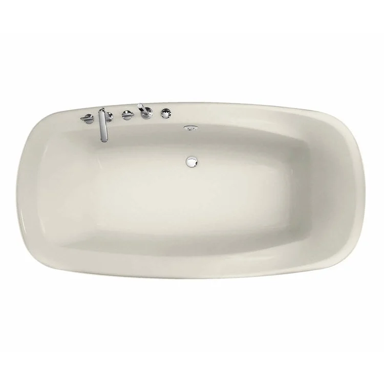 Tub Eterne 72L x 42W Inch Drop-In Combined Hydromax Aerofeel Center Biscuit Acrylic