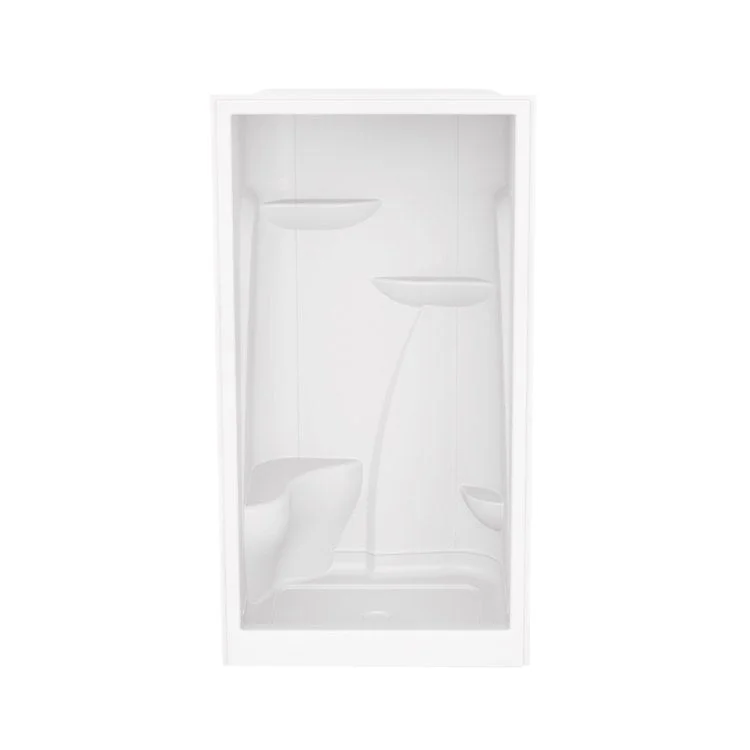 Shower M148 Alcove 1 Piece White 48 x 36 Inch Acrylic No Seat Center Drain 48 Inch