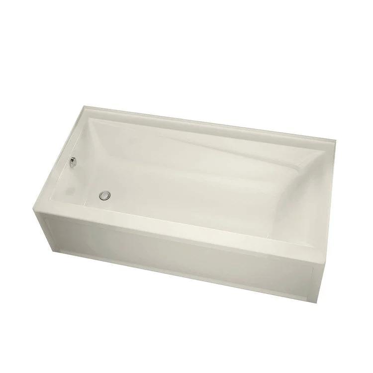 Tub New Town 60L x 32W Inch Alcove Whirlpool Left Hand Biscuit Acrylic