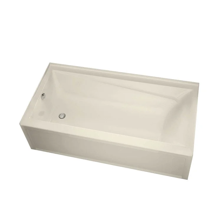 Tub New Town 60L x 32W Inch Alcove Whirlpool Right Hand Bone Acrylic