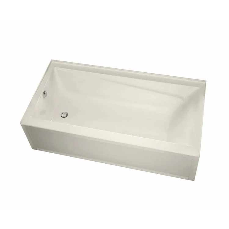 Tub Exhibit AFR 60L x 30W Inch Alcove Aeroeffect Left Hand Biscuit Acrylic