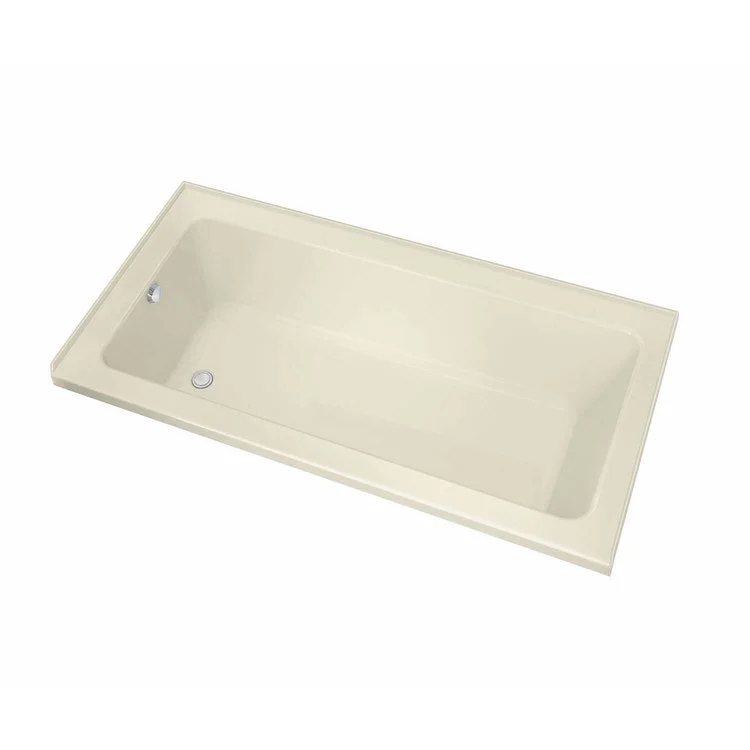 Tub Pose 72L x 42W Inch Alcove Right Hand Bone Acrylic