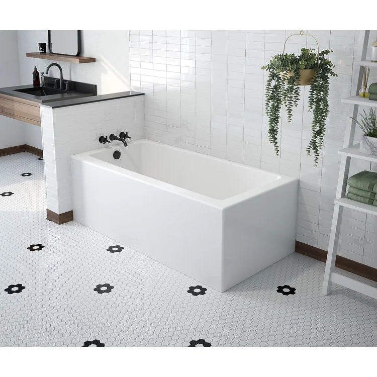 Tub Mackenzie AFR 60L x 30W Inch Corner Left Hand White AcrylX