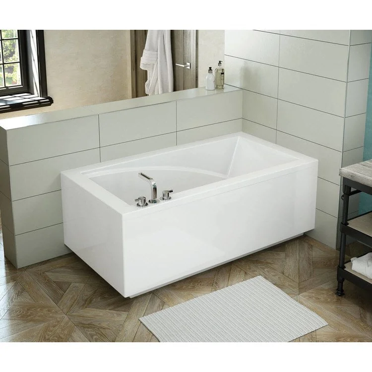 Tub Modulr 60 x 32 Inch Corner Right with Armrest Right Hand White Acrylic